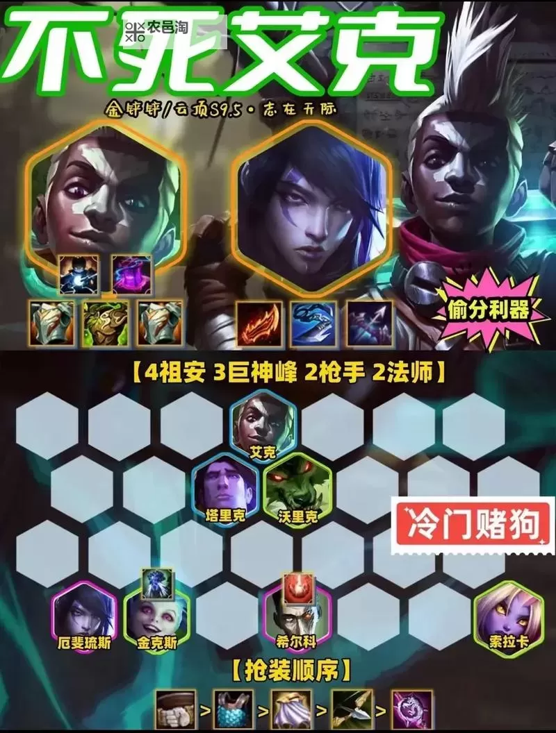 艾克半肉出装攻略:打造生存与输出的完美平衡图1