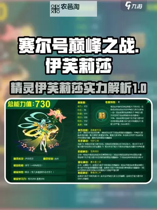 全面解析赛尔号伊芙莉莎培养方案：提升实力的最佳策略图1