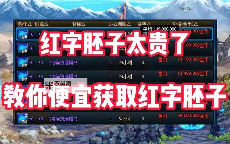 DNF贵族机要红字胚子攻略与提升技巧图2