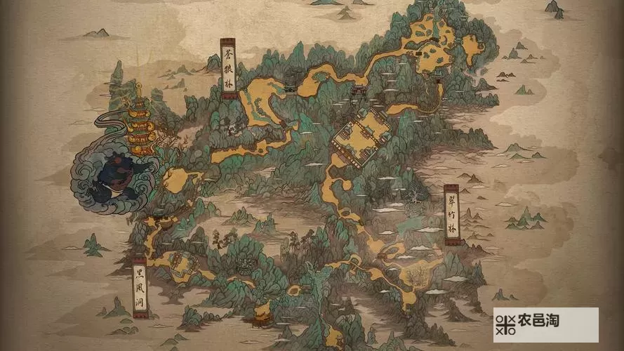 《黑神话悟空》苦海北岸官方地图分享图1