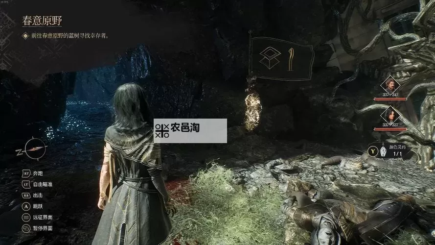 《光与影33号远征队》春意原野手绘地图分享 春意原野收集品点位标注图1