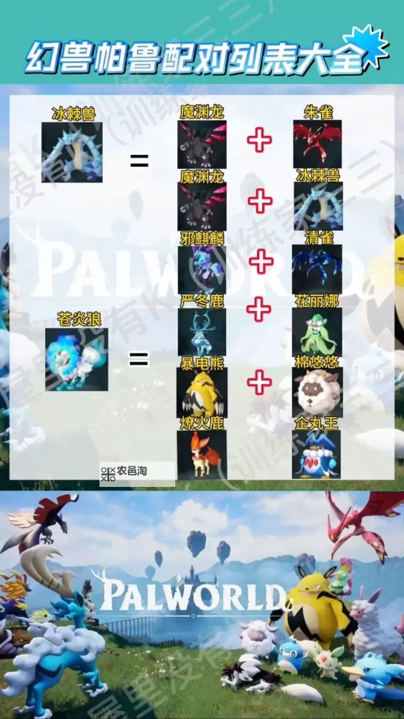 《幻兽帕鲁》中后期队伍搭配推荐图1