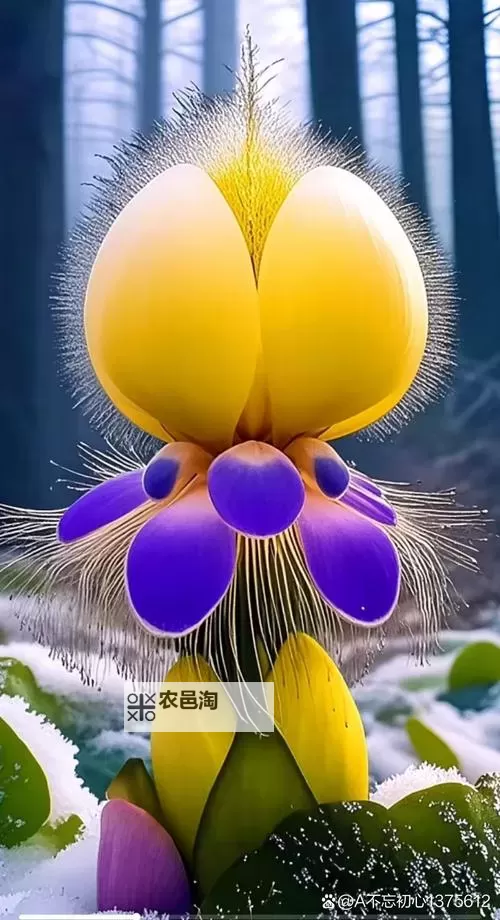 紫红的巨大顶开花心:绽放在春日里的艳丽奇观图1