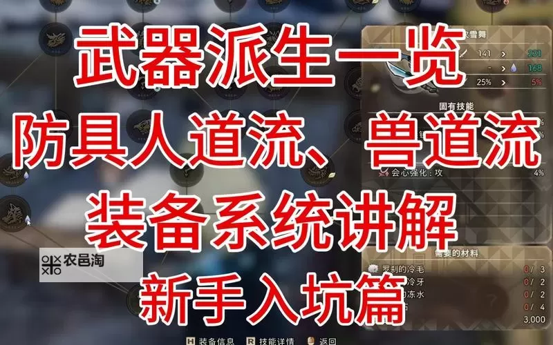 《狂野之心》各武器派生解锁材料一览 全武器制作材料介绍图2