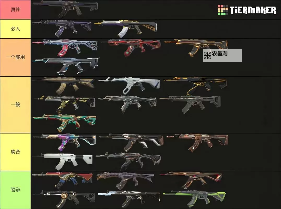 《无畏契约》12月16日外网皮肤排名图1