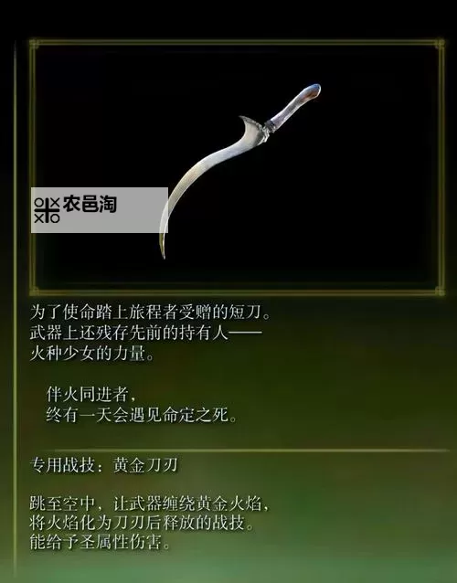 《艾尔登法环》短剑面板与获取攻略 短剑怎么获得图1