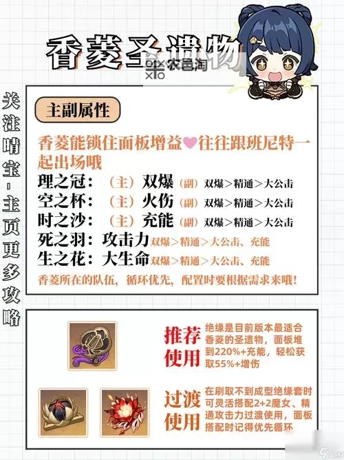 《原神》3.7版香菱配装与队伍搭配推荐图2