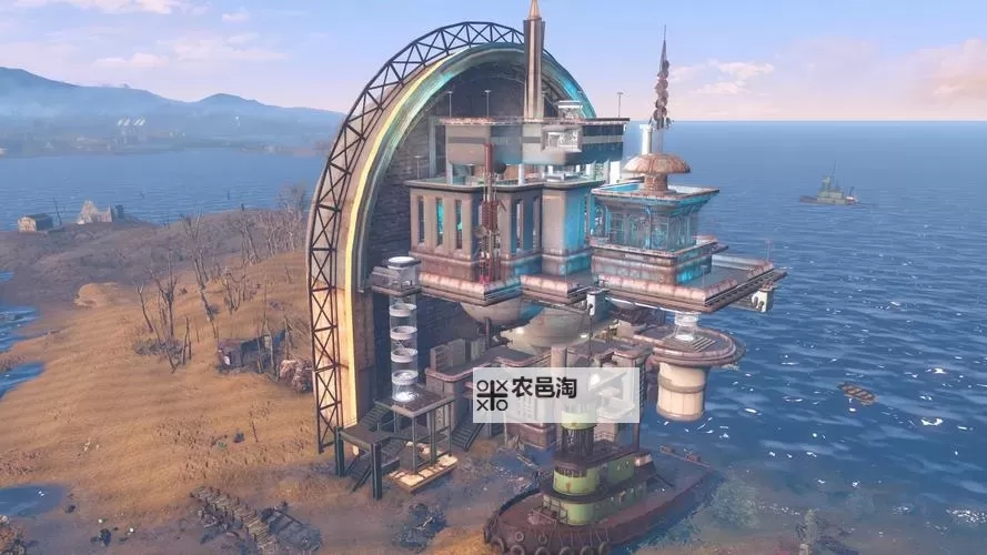 《辐射4》无MOD满幸福度聚落建筑作品赏析图1