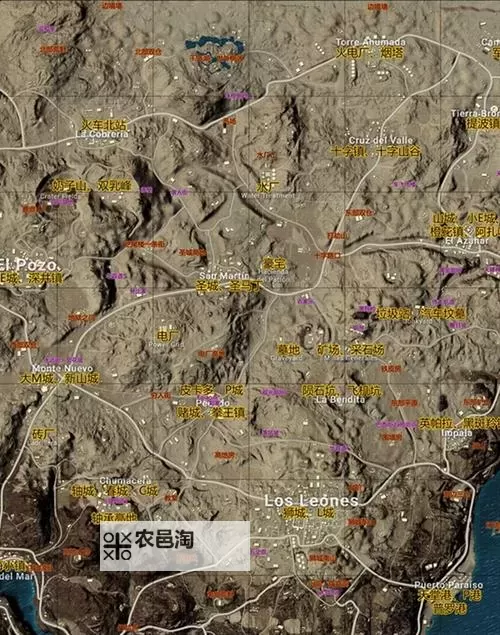 《绝地求生》新版本沙漠地图打野位置推荐图1