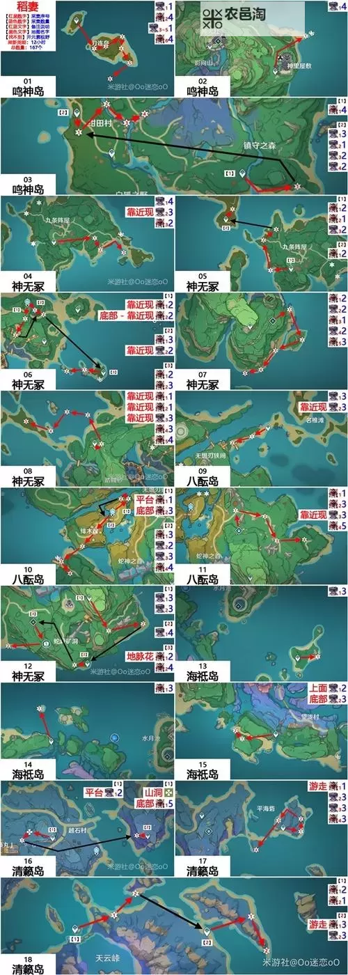 《原神》绯樱绣球收集路线 4.2神里绫人绯樱绣球位置图2