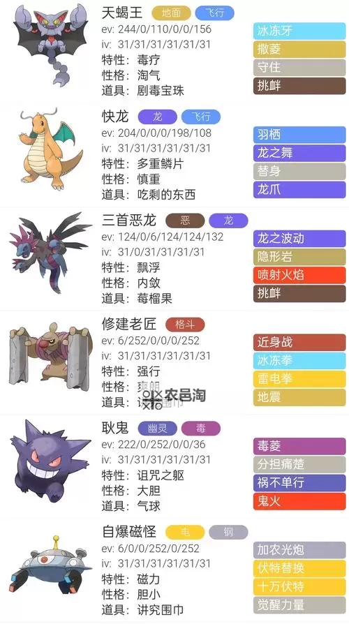 《宝可梦剑盾》单打多打击面极速队阵容搭配思路图1