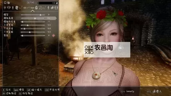 《上古卷轴5》金发美女捏脸数据一览 上古卷轴5美女捏脸数据图1