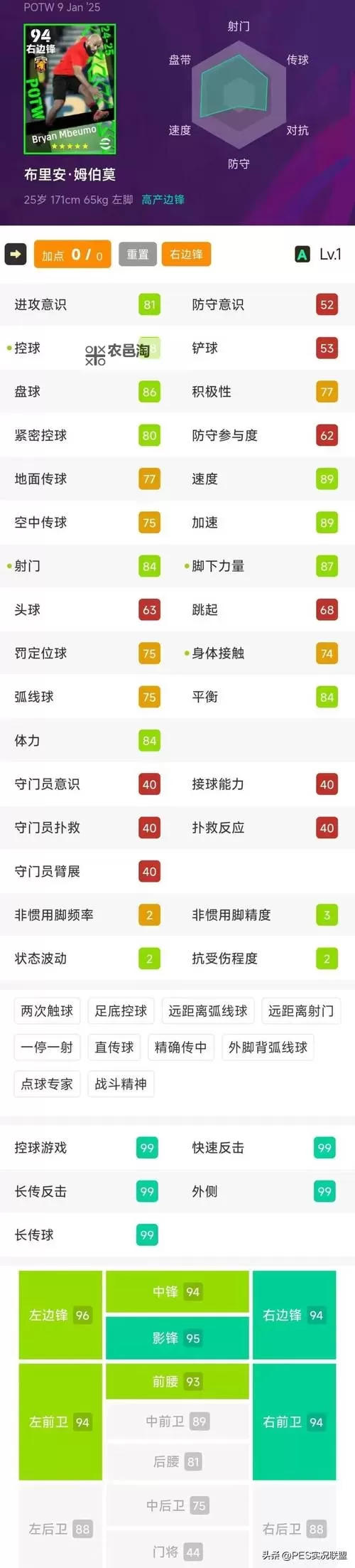 《实况足球2016（PES2016）》守门员各项数据详解 守门员各项数据数据什么意思图2