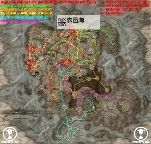 《艾尔登法环》黄金树之影DLC全战灰收集图文攻略 黄金树幽影全战灰位置及跑图路线图1