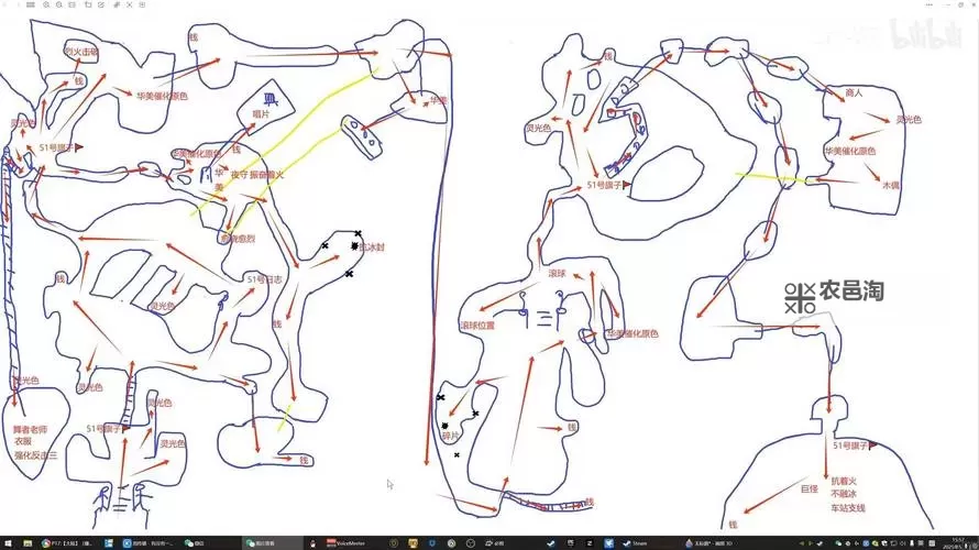 《光与影33号远征队》春意原野手绘地图分享 春意原野收集品点位标注图1