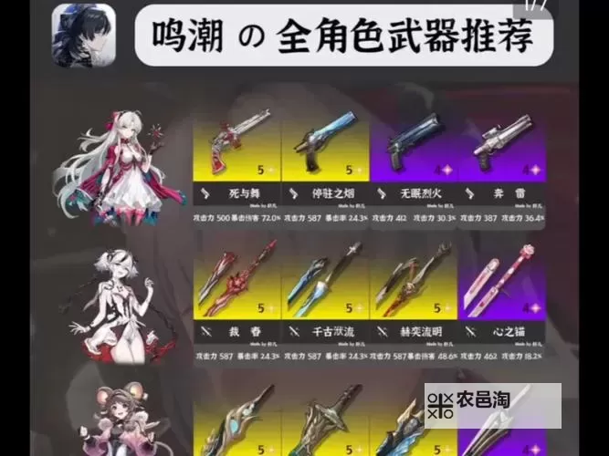 《鸣潮》夏空武器选择推荐 夏空用什么武器图1